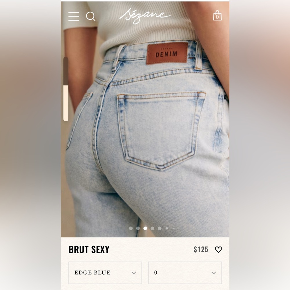 Sezane Brut Sexy Denim Jeans